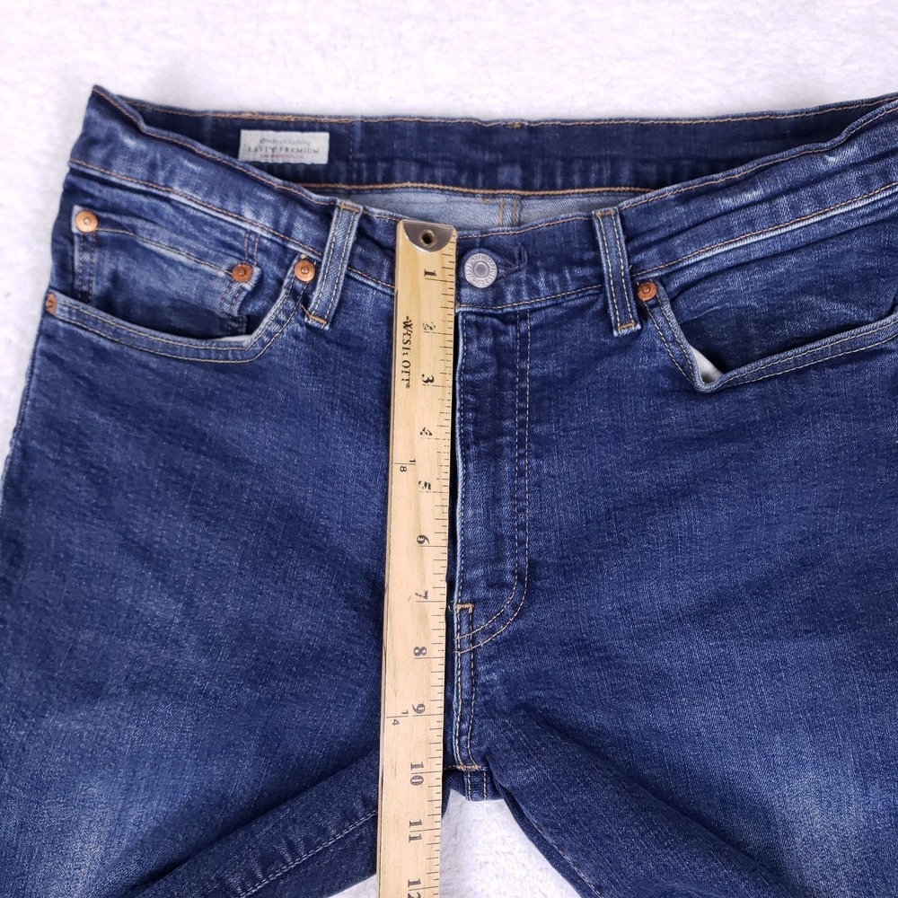 Levi's Premium 511 Slim Fit Jeans 34x34 Dark Blue - Picture 4 of 14
